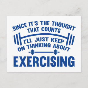 Da es der Gedanke ist, der zählt Postkarte