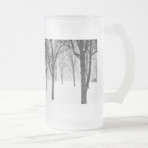 da ich mich auf die Seite der Bäume stelle Mattglas Bierglas