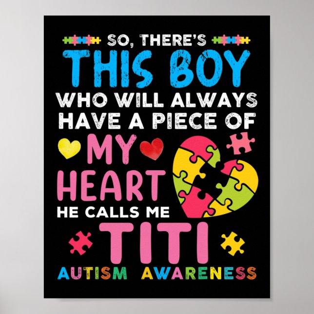 Da ist dieser Junge, den er mich Titi Autismus Awa Poster (Vorne)