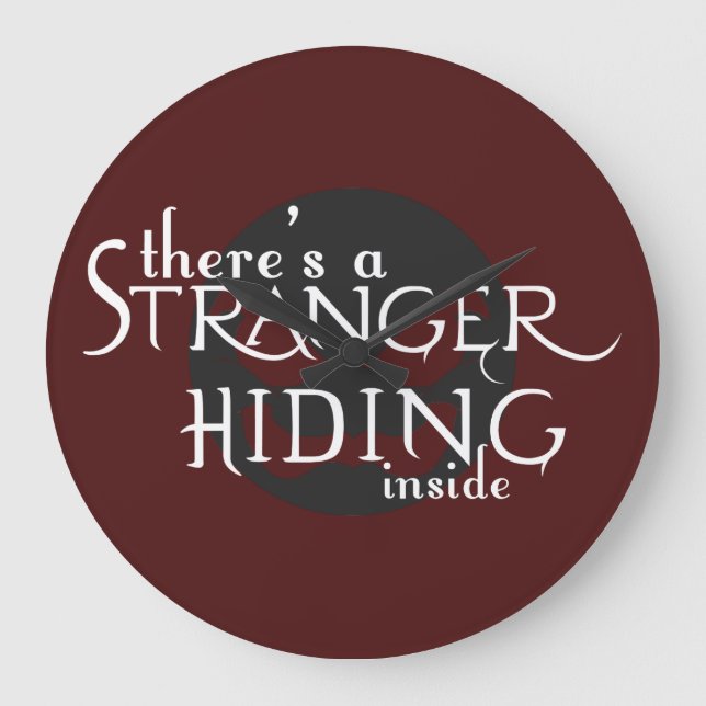 Da ist ein Fremder Große Wanduhr (Vorderseite)