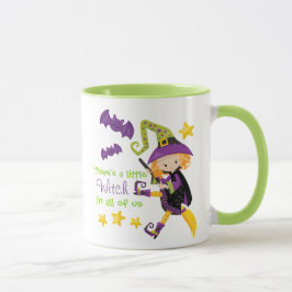 Da ist ein kleines HexenHalloween Tasse