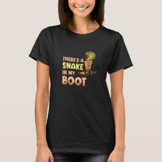 Da ist eine Schlange in meinem Boot Cowgirl Pferd T-Shirt