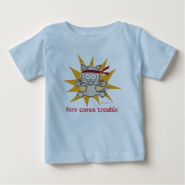 "Da kommt Ärger!" Funny kittop Baby T-shirt