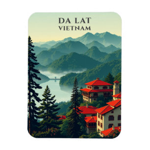 Da Lat Vietnam Landschaftlich Travel Magnet