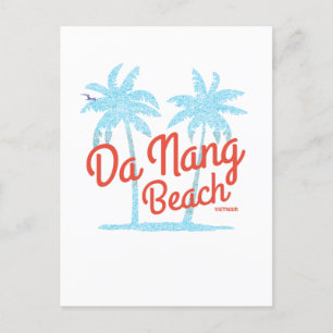 Da Nang Beach Vintag verblasst Postkarte