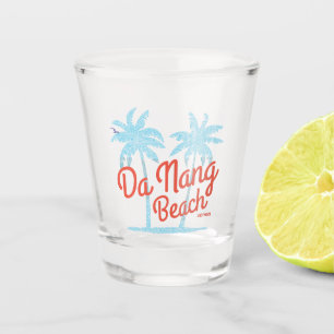 Da Nang Beach Vintag verblasst Schnapsglas