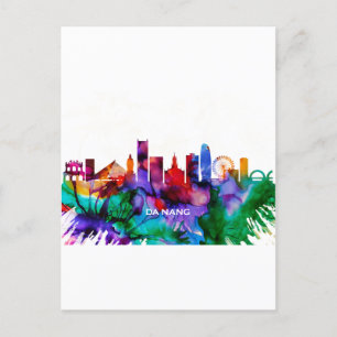 Da Nang Skyline Einladungspostkarte
