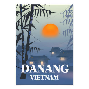 Da Nang-Vietnam-Reiseplakat Fotodruck