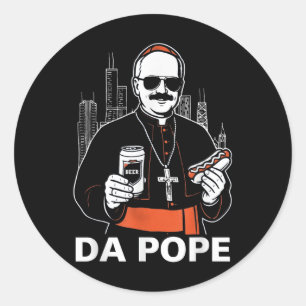 Da Pope America Pope Leo Xiv Runder Aufkleber