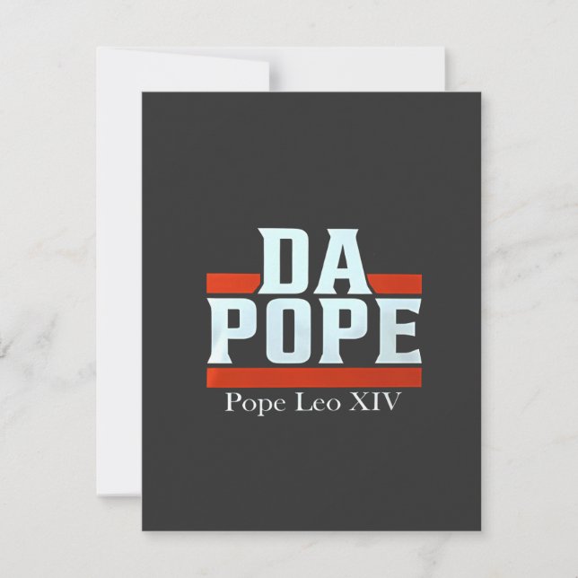 Da Pope aus Amerika Chicago Papst Leo XIV Provost Dankeskarte (Vorderseite)