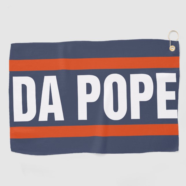 Da Pope aus Amerika Chicago Papst Leo XIV Provost Golfhandtuch (Horizontal)