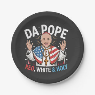 Da Pope aus Amerika Chicago Papst Leo XIV Provost Pappteller