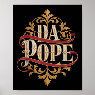 Da Pope Der Papst Verziert Viktorianischen Blüh Ch Poster