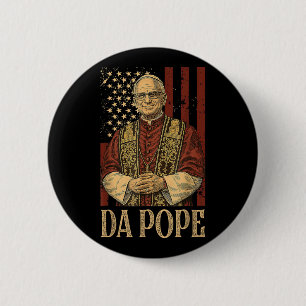 Da Pope Leo Xiv Neuer Papst Funny Spaß Männer Frau Button