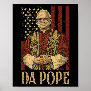 Da Pope Leo Xiv Neuer Papst Funny Spaß Männer Frau Poster