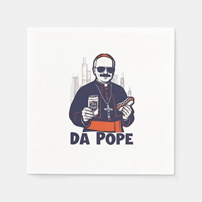 Da Pope Leo XIV Vatican 4. Juli USA Serviette (Vorderseite)