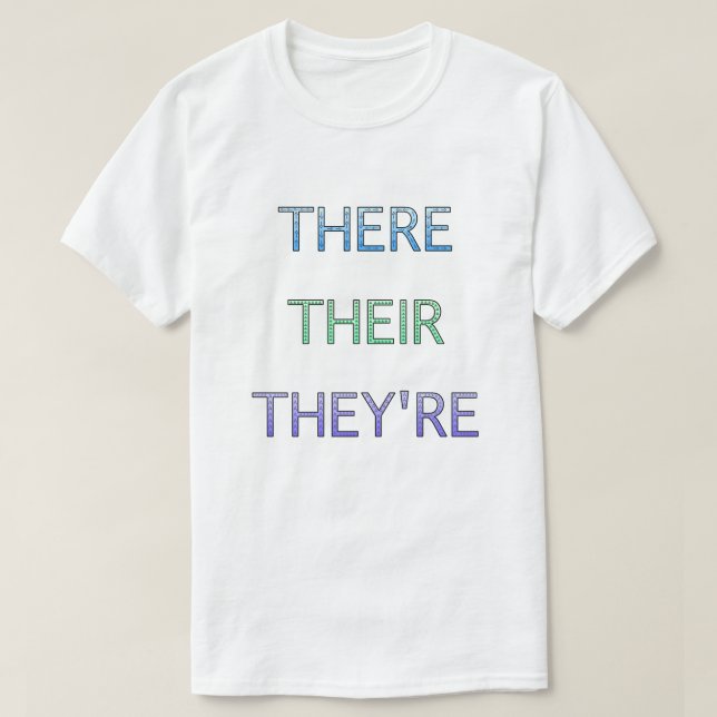 Da sind sie Grammatikkkers T-Shirt (Design vorne)
