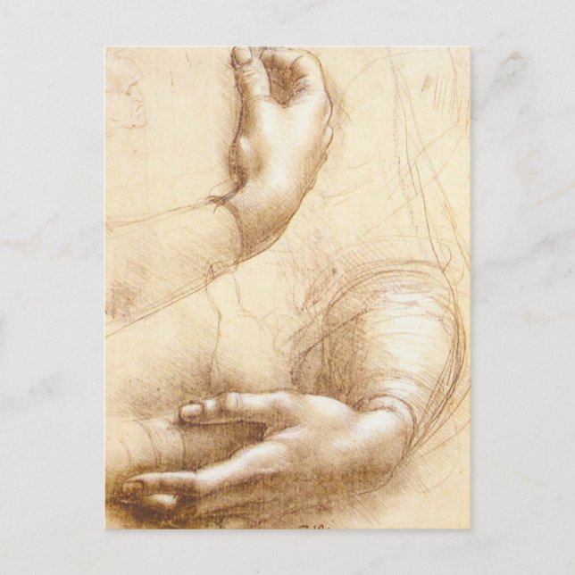 Da Vinci Hands Postcard Postkarte (Vorderseite)