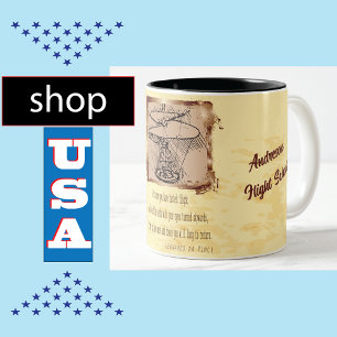 Da Vinci Helicopter Gedicht 🚁 Budget Special Zweifarbige Tasse