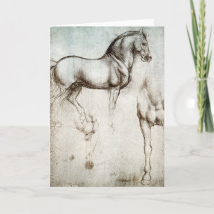 Da Vinci Horse Grußkarte Karte