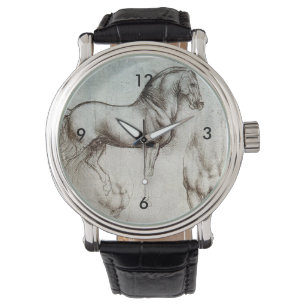 Da Vinci Horse Study Renaissance Sketch Kunst, Dic Armbanduhr