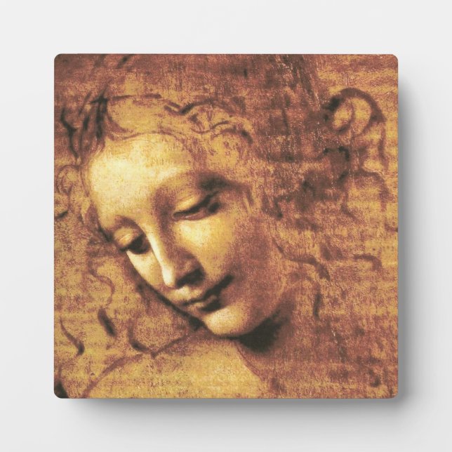 Da Vinci La Scapigliata Plaque Fotoplatte (Vorderseite)