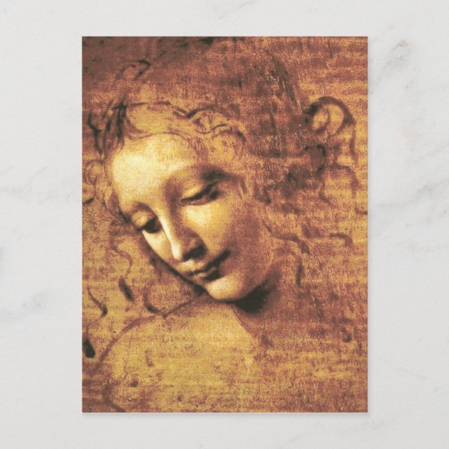 Da Vinci La Scapigliata Postcard Postkarte (Vorderseite)