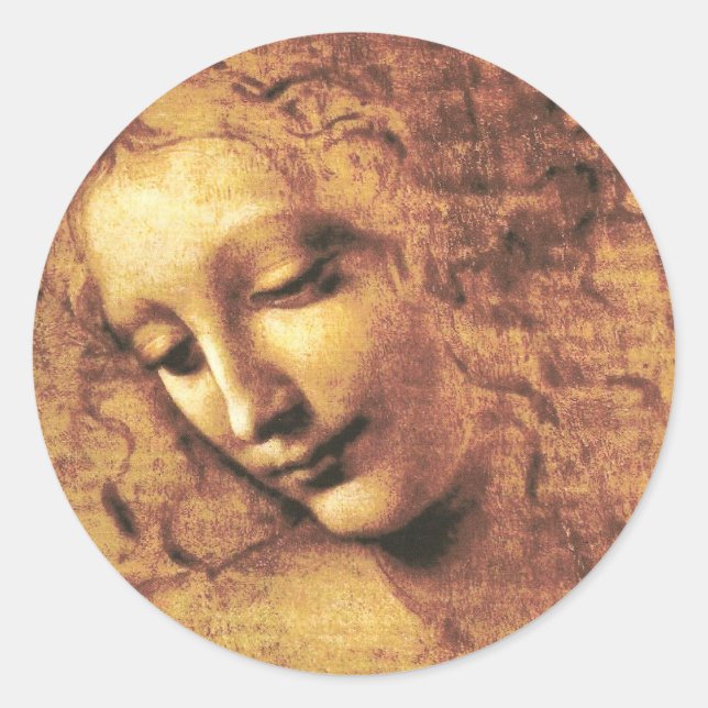 Da Vinci La Scapigliata Stickers (Vorderseite)