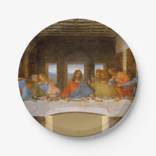 Da Vinci Last Supper Fine Art Classic Pappteller