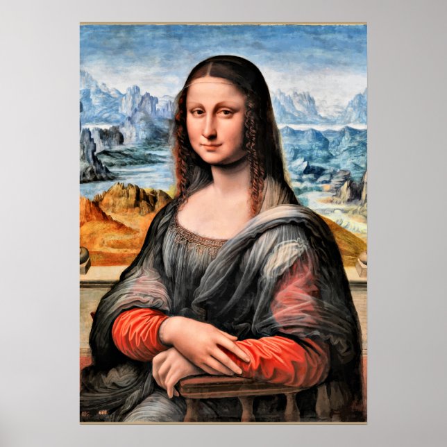 Da Vinci - Mona Lisa, weltberühmtes Gemälde Poster (Vorne)