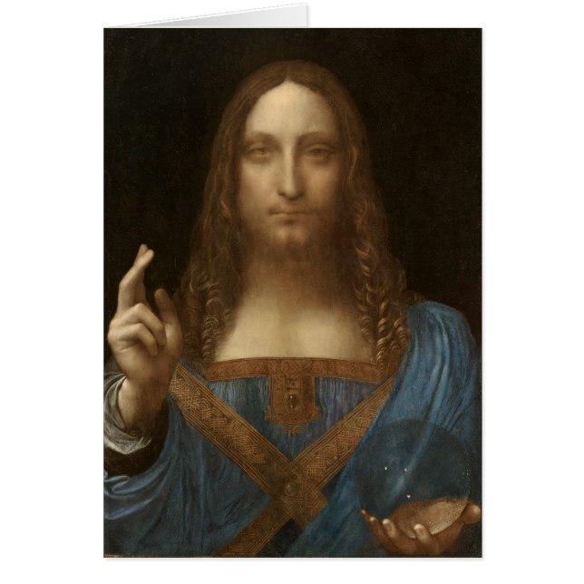 Da Vinci, Retter der Welt, Salvator Mundi (Vorne)