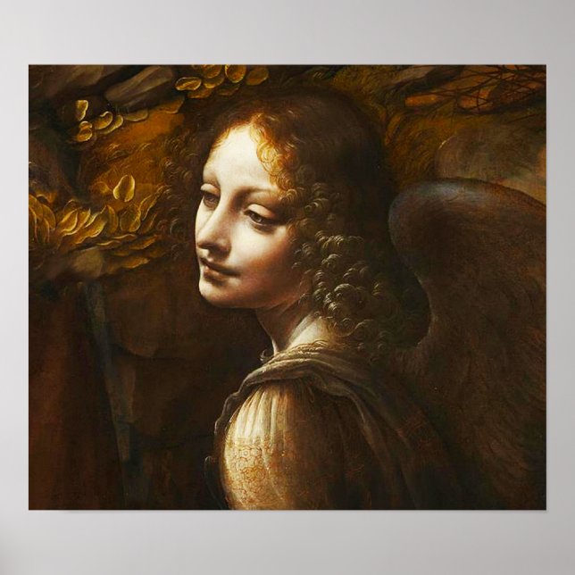 Da Vinci Vierge des Rochers Ange Poster (Devant)