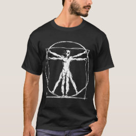 Da Vinci Vitruvian Alien Man T-Shirt