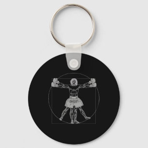 Da Vinci Vitruvian Man Muay Thai Mma Straßenkampf  Schlüsselanhänger