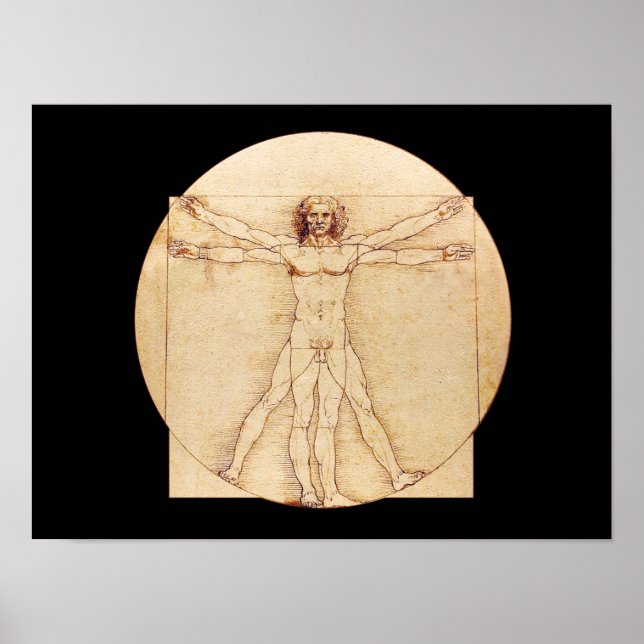 Da Vinci Vitruvian Man Poster (Vorne)