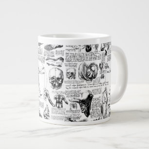 Da Vincis Anatomie-Sketchbook Jumbo-Tasse
