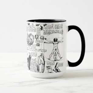 Da Vincis AnatomieSketchbook Tasse