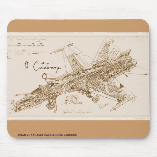 Da Vincis F/A-18 Hornisse Mousepad (Vorne)