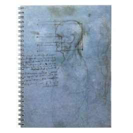 Da Vincis menschliches Anatomie-Notizbuch Notizblock