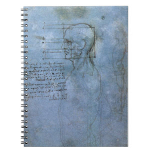Da Vincis menschliches Anatomie-Notizbuch Notizblock