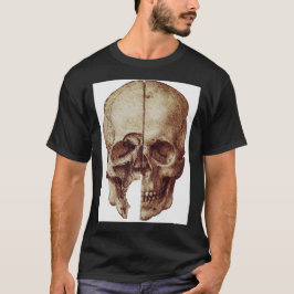 Da Vincis Schädel Baseball ¾-Sleeve-T - Shirt
