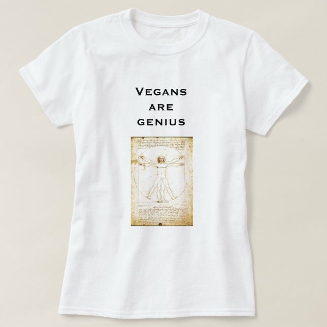 Da VinciVegans sind Genie T-Shirt (Design vorne)