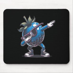 Dab Blueberry Dancing Dabbing Blueberry Frucht Mousepad