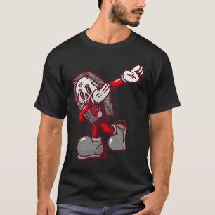 Dab Dabbing Bewegt Skelett Bone Man Coffe Death Da T-Shirt