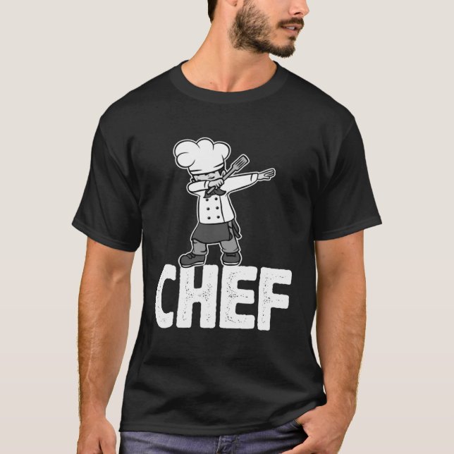 Dab Dabbing Chef Cooking Guru  Cook Retro Culinary T-Shirt (Vorderseite)