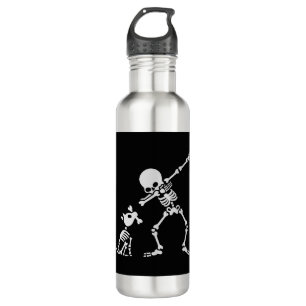 Dab-Dabbing Skelett Pet Dog Bone Edelstahlflasche