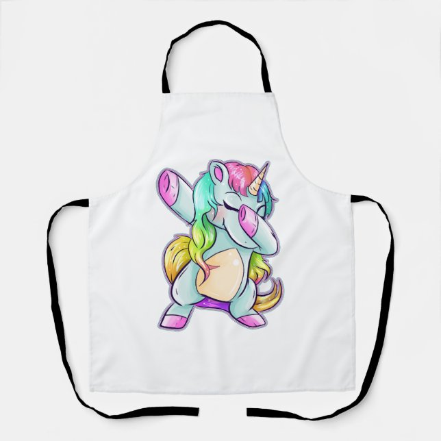Dab Dabbing Unicorn Schürze (Vorderseite)