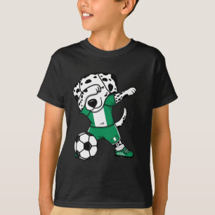 Dab-Dalmatiner Nigeria Fußballfans Trikot Nigerian T-Shirt