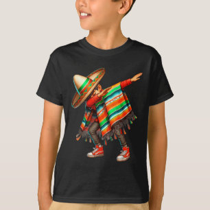 Dab Dance Dabbing Mexican Poncho Cinco De Mayo T-Shirt