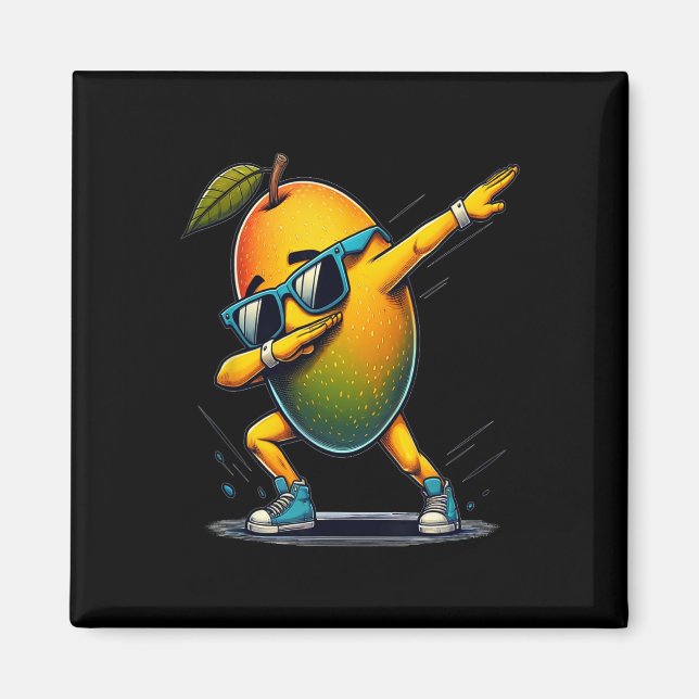 Dab Dance Mango Funny Dancing Dabbing Obst Magnet (Vorne)